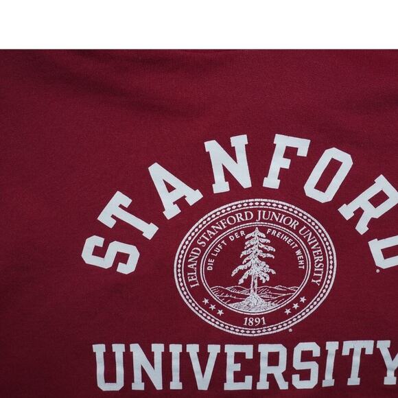 Stanford University Hoodie Champion Authentic Maroon Sweatshirt Size Small - Picture 3 of 4
